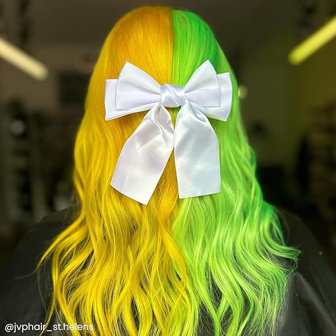 Arctic Fox Semi-Permanent Hair Dye, Neon Yellow, UV Reactive, Vegan & Cruelty-Free, Ammonia-Free, Conditioning Formula, Long Lasting, For All Hair Types, 8 Fl Oz (Pack of 2)