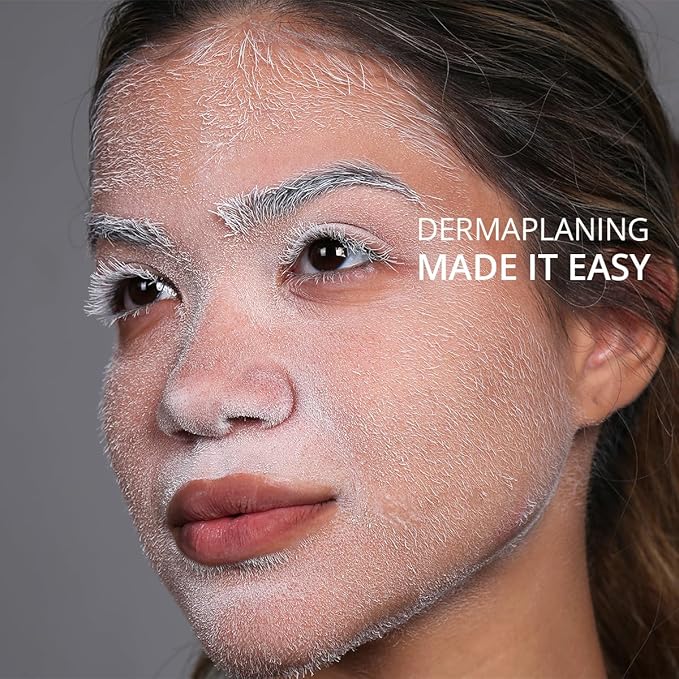 SKNBODY Hair Identifier Spray Sepcial Edtion Facial Hair Removal Kit with 4 Razors, Dermaplaning Spray for Women Face Shaving