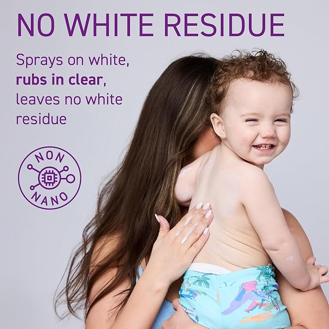 BOB KIDS SPF 50 Sun Spray, Mineral Sunscreen, Non Aerosol Continuous Spray, Water Resistant, Reef Friendly, 6 oz