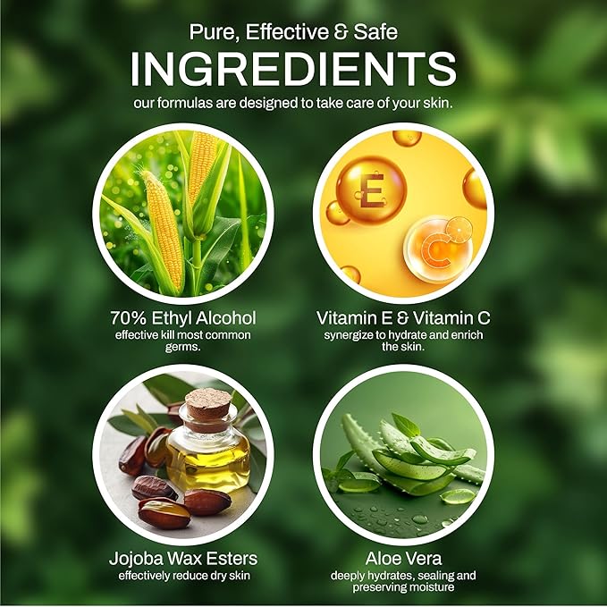 PAMMI Power Mist Hydrating Hand Sanitizer Spray, Portable Travel Size Pocket Hand Sanitizer, Scented Handsanitizer Mini Spray For Car - 600 Sprays (2 Packs (Raspberry Lychee, Strawberry Watermelon))