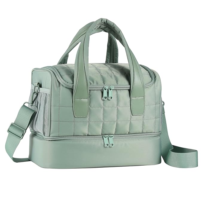 Nail Polish Organizer Case,Nail Storage Organizer Holds Nail Lamp & 50 Bottles Nail Polish,Nail Tech Travel Case,Nail Kit Organizer Bag Fits Nail Supplies & Manicure Tools,Green (Patented)