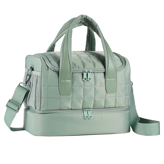 Nail Polish Organizer Case,Nail Storage Organizer Holds Nail Lamp & 50 Bottles Nail Polish,Nail Tech Travel Case,Nail Kit Organizer Bag Fits Nail Supplies & Manicure Tools,Green (Patented)