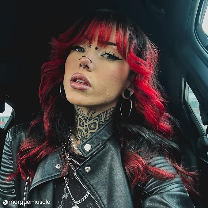 Arctic Fox Semi-Permanent Hair Dye, Vegan & Cruelty-Free, Vibrant Red Color, Ammonia-Free, Peroxide-Free, Conditioning Formula, For All Hair Types, Poison, 4 fl oz (Pack of 2)