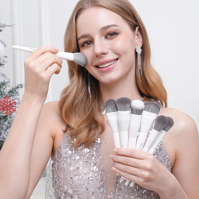 30 Pcs Pro Grade Makeup Brushes Set with Dense Ultra Soft Bristle,Elegant Design Luxury Make up Brushes for Foundation,Face Blending Powder, Contour, Bronzer,Highlight, Concealer, Eyeshadow