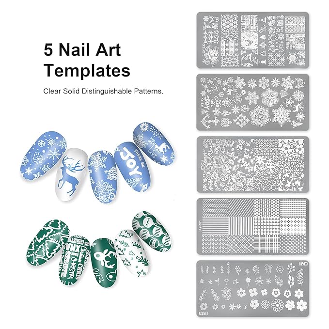 Nail Art Stamper Clear Silicone Nails Stamping Jelly with Scraper Transparent Visible Body DIY Manicure Nail Art Tool A