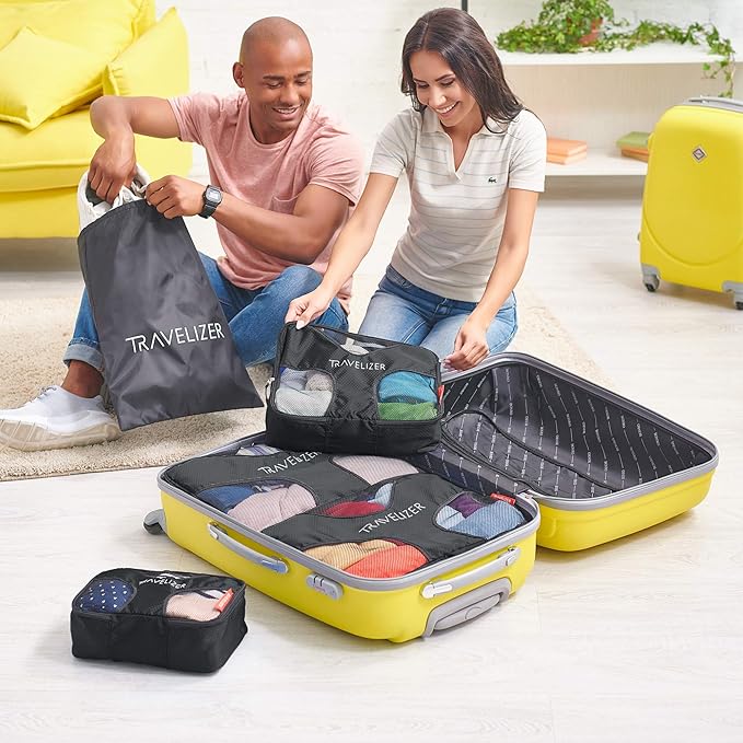 Travel Packing Cubes 5 pcs Luggage Organizer Set for Bag & Suitcase