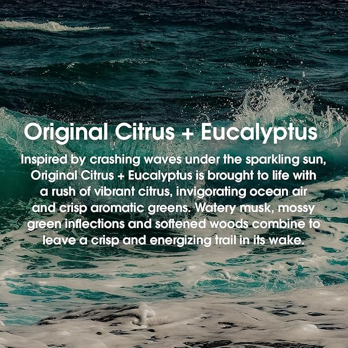 Huron Men’s Deodorant - Dermatologist & Clinically Tested 48 Hour Odor Protection - Aluminum Free Deodorant - 3.2 Oz - Original Citrus + Eucalyptus (2 Pack)