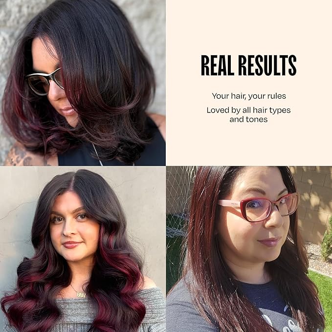 Overtone Semi Permanent Hair Color Conditioner, Cherry Chestnut, 8 oz, Nourishing, Damage-Free, Color Depositing Mask for All Hair Types with Shea Butter & Coconut Oil, Vegan & Cruelty-Free