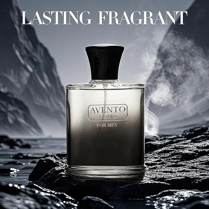 AVENTO UOMO Cologne for Men | Long-Lasting Woody Fresh Scent | 100ml Eau de Toilette | Luxury Gift Set