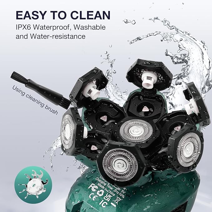 Head Shavers for Bald Men: 5-in-1 Electric Razor - Waterproof Wet Dry Shaving - Professional Grooming Kit for Balder - Rechargeable Head Shavers