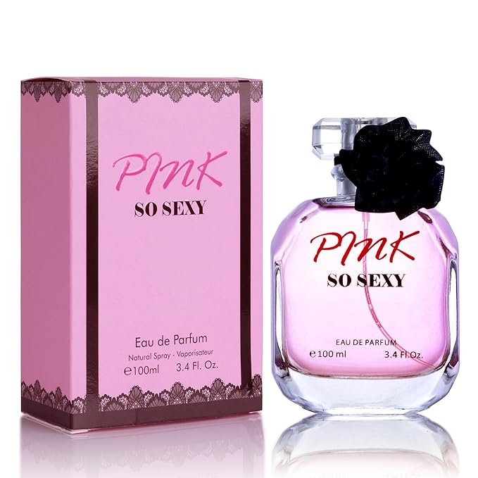 Pink So Sexy for Women Eau De Parfum - Floral Fruity Fragrance with Sugary Sweet Scent - Bergamot, Apple & Whipped Cream - Fresh, Sweet & Creamy - Luxurious Aroma in 100ml Bottle - Paraben Free