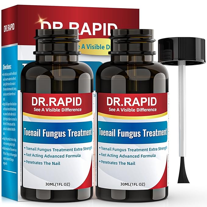 Toenail Fungus Treatment Extra Strength - Effective Antifungal Nail Repair Solution with Tea Tree Oil for Toenail & Nail Fungus, Fast Acting Treatment for Damaged Nails & Ingrown Toenail - 60ml/2fl oz