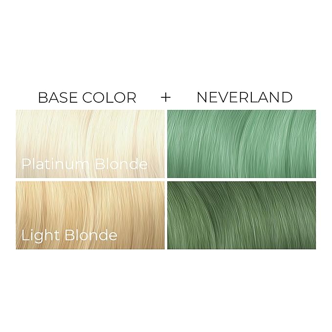 ARCTIC FOX Vegan and Cruelty-Free Semi-Permanent Hair Color Dye (4 Fl Oz, NEVERLAND)