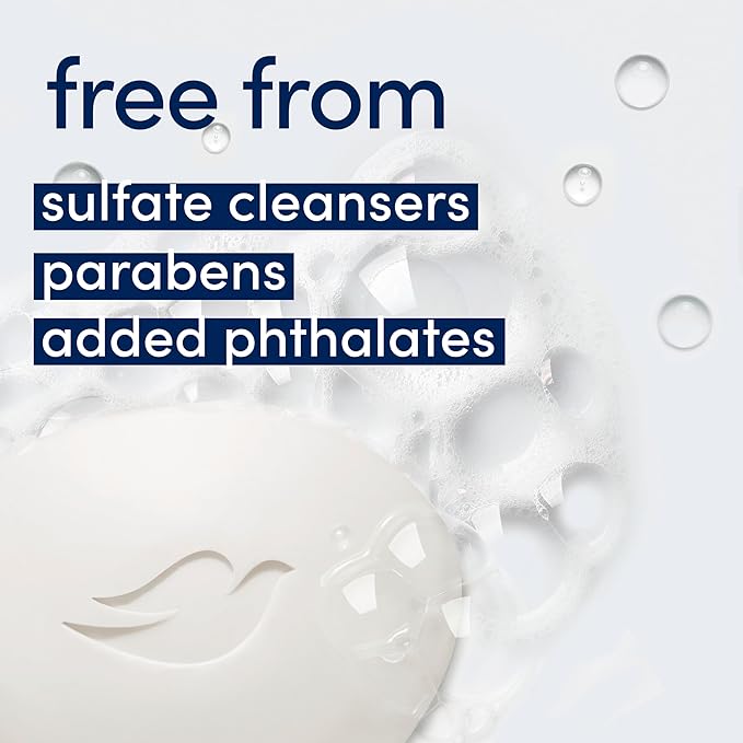 Dove Beauty Bar Soap Original 8 Count for Soft, Smooth Skin, with 1/4 Moisturizing Cream 3.75 oz