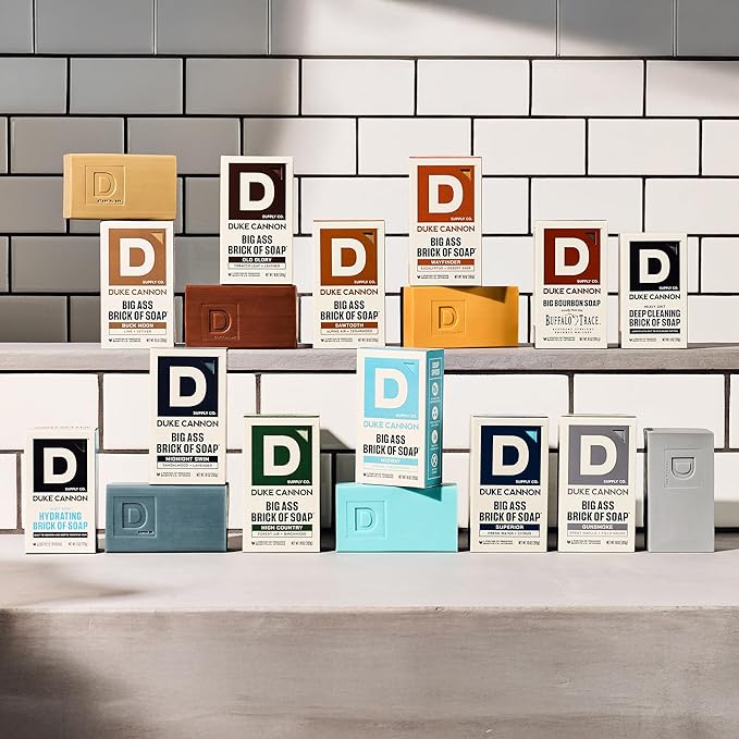 Duke Cannon Supply Co. Extra Large Bar Soap - Men's Natural Soap with Masculine Scents - Citrus + Cederwood - Made in the USA with domestic & globally sourced material - All Skin Types - Midway,10 oz