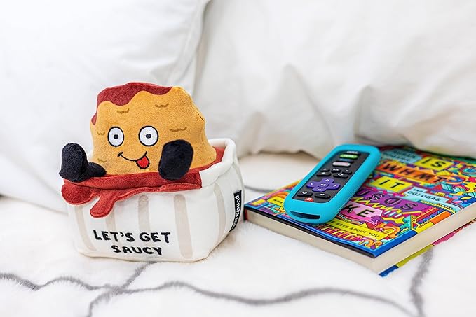 Punchkins Chicken Nugget Plushie - Let's Get Saucy Chicken Nugget Plush, Food Plush Toy for Gifting, Emotional Support Chicken Nuggets