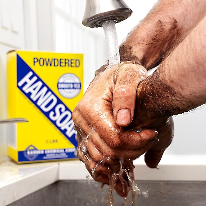 Smooth-Tex Borax Powdered Hand Soap - Heavy Duty Industrial Hand Wash - Removes Grease, Grime and Oil from Hands for Mechanics & Industrial Workers, Compare to Boraxo - 5 lbs (6 Pack)