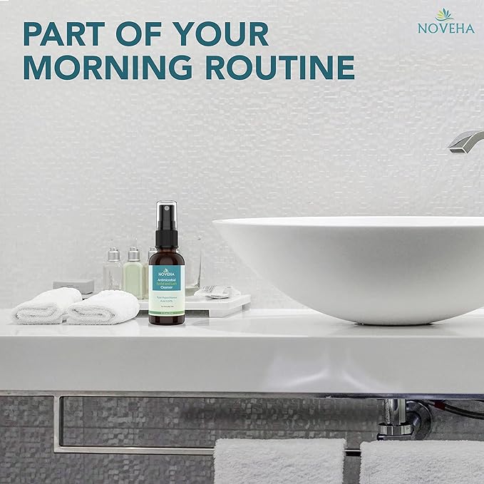 NOVEHA Eyelid Cleanser | Stye Eye Treatment | Eye Lid Cleaning | Dry Relief | Fast Acting Soothing Cleansing Formula | Pure and Gentle Lash Hypochlorous Acid Eyelid Spray (1oz - 1 Pack)