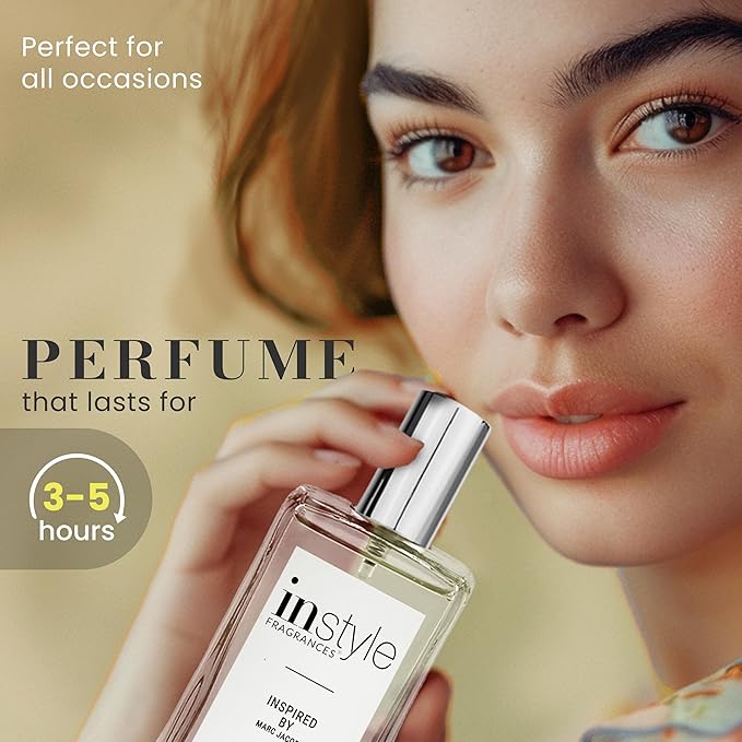 Instyle Fragrances, Inspired by Marc Jacobs' Daisy, Women’s Eau de Toilette, CLEAN, Vegan, Paraben-Free, Never Tested on Animals, 3.4 Fluid Ounces