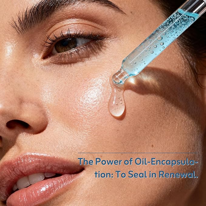 Blue Lagoon GHK-Cu Lifting & Firming Face Serum by TEQUEIA Dual-Phase Water-Oil Blue Copper Peptide Anti-Aging with Niacinamide & Hyaluronic Acid, Collagen Booster for Wrinkles & Elasticity