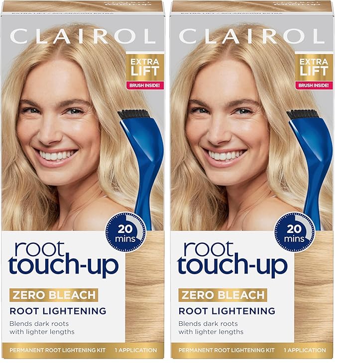Clairol Root Touch-Up Permanent Hair Dye, Extra Lift Hair Color, Pack of 2