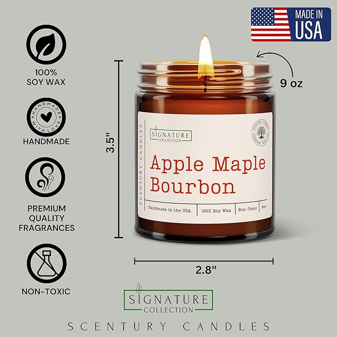 Citrus Sunshine Scented Candle, Many Scents to Choose from, All Natural Non-Toxic Soy Wax, Handmade in The USA (Citrus Sunshine)