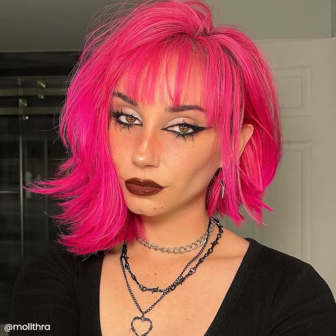 Arctic Fox Semi-Permanent Hair Dye, Virgin Pink, Vibrant Hot Pink Color, Vegan & Cruelty-Free, Ammonia-Free, Conditioning Formula, Long Lasting, For All Hair Types, 8 Fl Oz (Pack of 2)