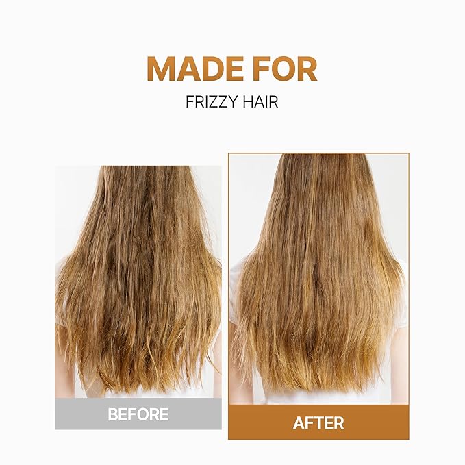 KUNDAL/Honey & Macadamia/Deep Moisture Repair Set, Smooth Frizz + Strengthen Strands + Silky Soft Hair | Amber Vanilla, 300ml (Pack of 2), Stocking Stuffers