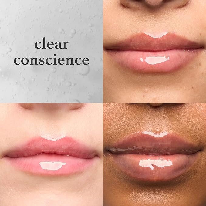 Julep So Plush Glossy Lip Oil – Hydrating Lip Tint with Apricot, Avocado & Jojoba Oils – Non-Sticky Shine, Moisturizing Lip Gloss for Soft, Nourished Lips – Vegan & Cruelty-Free (06 Clear Conscience)