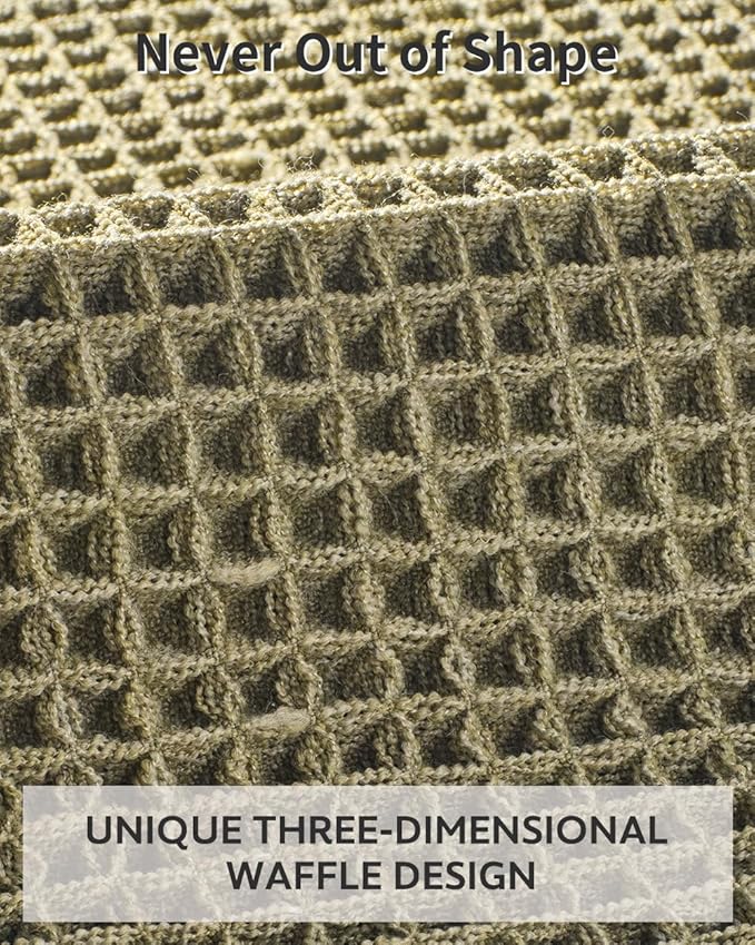 tchdio Waffle Bath Mat Rug, Super Absorbent Non Slip Bath Mats for Bathroom Mat Ultra Soft Bathmat Machine Washable Bathroom Rugs with Tassels, Bath Rugs Beside Tub, 17" x 24"