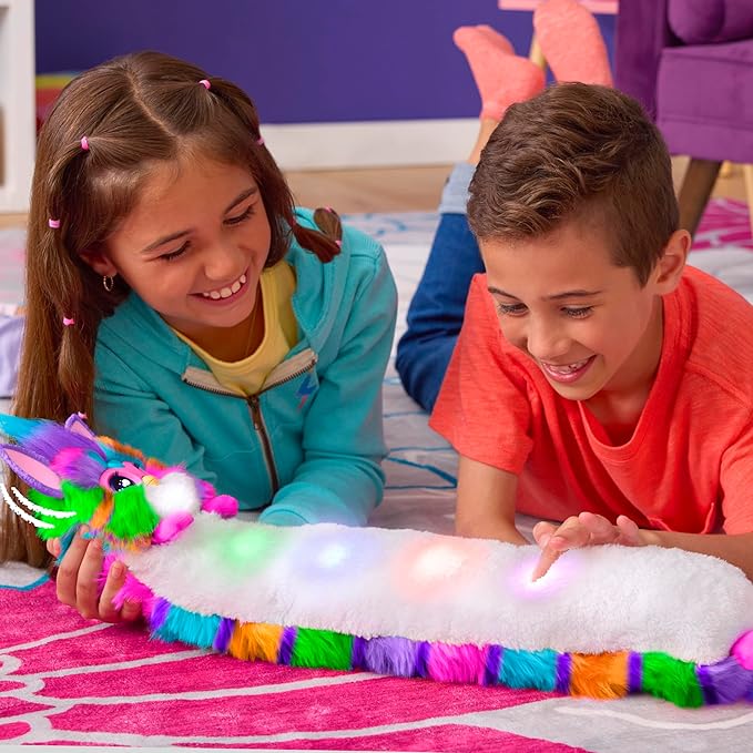 FURBY DJ Interactive Toy, Neon Star, Snuggly Electronic Plush, Music, Lights, Motion, & Games, Speaks English & Furbish, 32 in Long, 6+ Years (Amazon Exclusive)