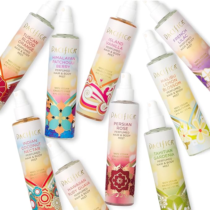 Pacifica French Lilac Perfumed Hair & Body Mist, Alcohol-Free Spray Designed For Head-To-Toe Wear, Vegan & Cruelty-Free, 6 Fl Oz