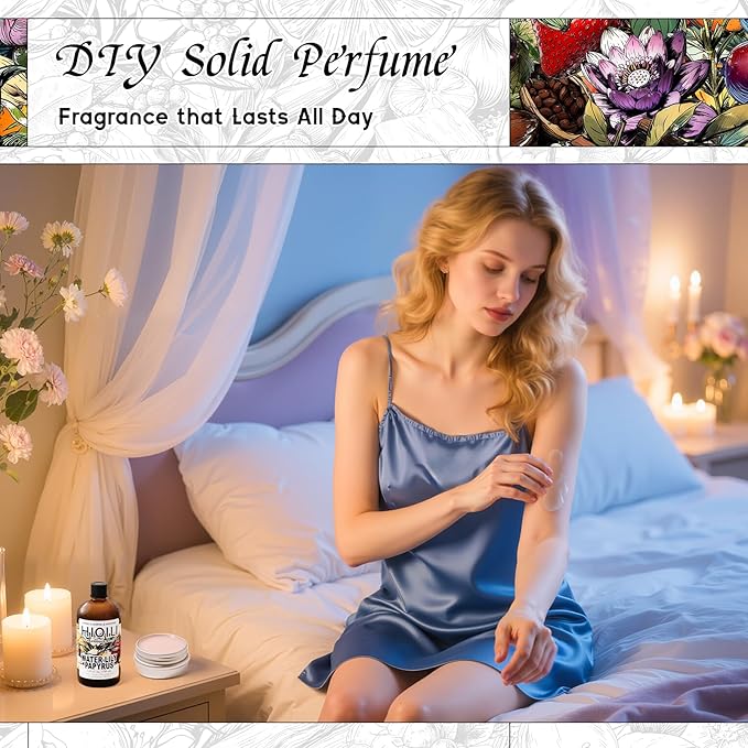 HIQILI Water Lily Papyrus Fragrance Oil for DIY Soap, Inspired by ISY-Myake L.d'Isy, Perfume, Candle Making, Fresh Scents for Laundry Dryer Balls, Gifts- 5.07 Fl Oz