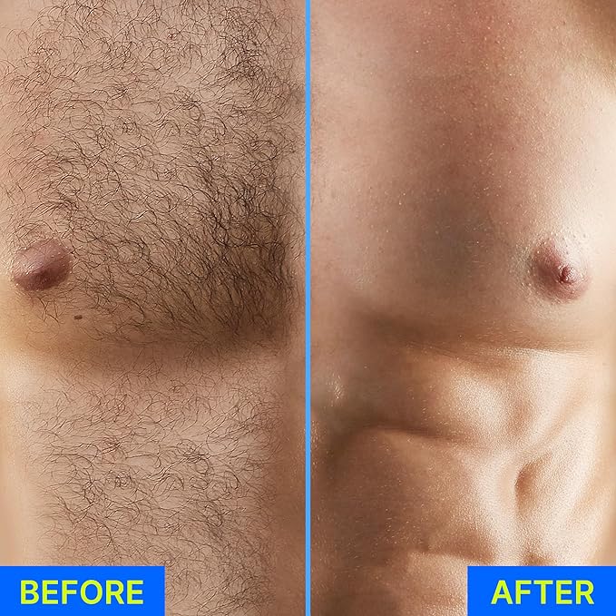 Hair Removal Cream for Men and Women: Sensitive Depilatory Cream for Intimate/Pubic Areas, Body, Legs, and Underarms, Easy & Painless, Gentle Formula for All Skin Type,120ml