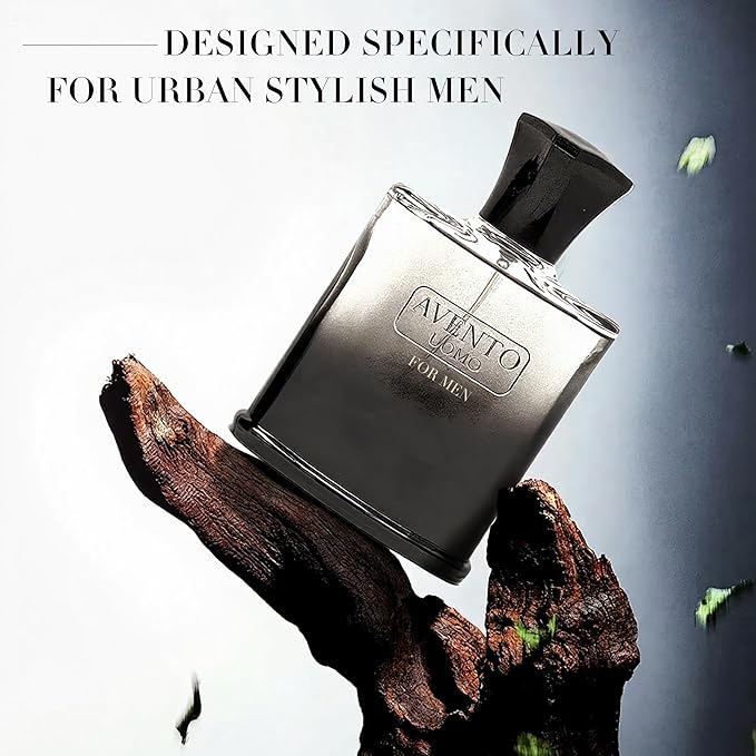 AVENTO UOMO Cologne for Men | Long-Lasting Woody Fresh Scent | 100ml Eau de Toilette | Luxury Gift Set