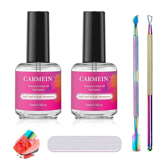 Gel Nail Polish Remover,Professional(2-pack), 15ml/0.5 fl oz, Liquid Formula, Paraben-free, For Natural and Long-lasting Gel Polish Removal for Nail.