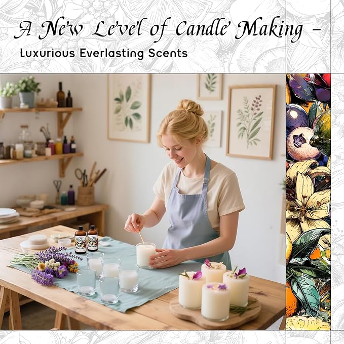 HIQILI Tide Drift Fragrance Oil, Ocean & Jasmine Scents, Making Candle, Room Spray, Essential Oil Diffuser, DIY Body Butter & Hair Perfume - 5.07 Fl Oz