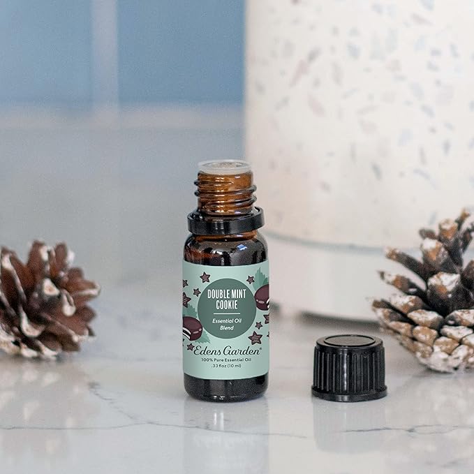 Edens Garden Double Mint Cookie Essential Oil Blend- 100% Pure Premium Grade, Undiluted, Natural, Therapeutic, Aromatherapy, The Best for Diffusing, Candle, Laundry, Humidifiers 10 ml (.33 fl oz)