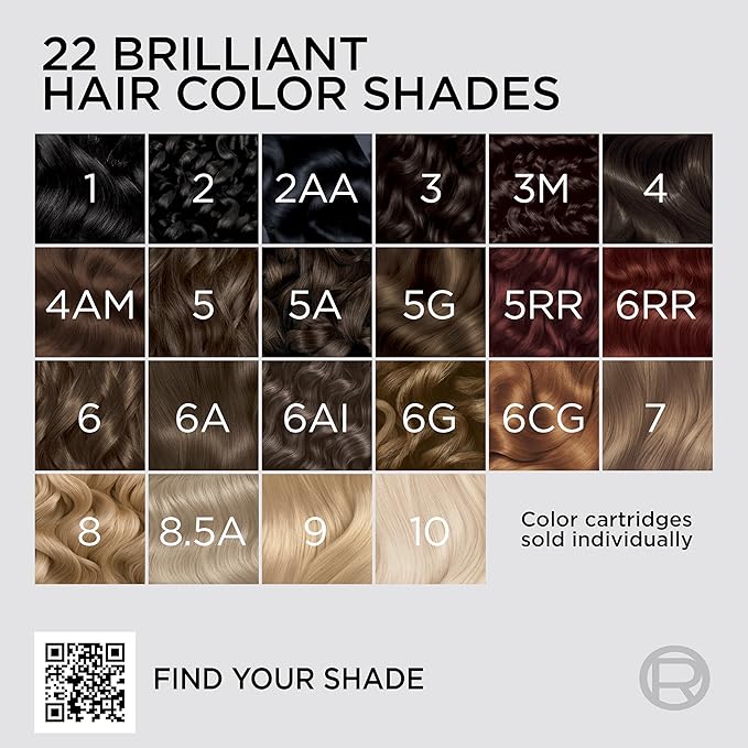 L'Oreal Paris Colorsonic Permanent Hair Dye Cartridge, Vibrant Hair Color for Root Touch Up, Gray Coverage or All Over Color in just 5 Minutes, 5G Medium Gold Brown (Coloring Device Sold Separately)