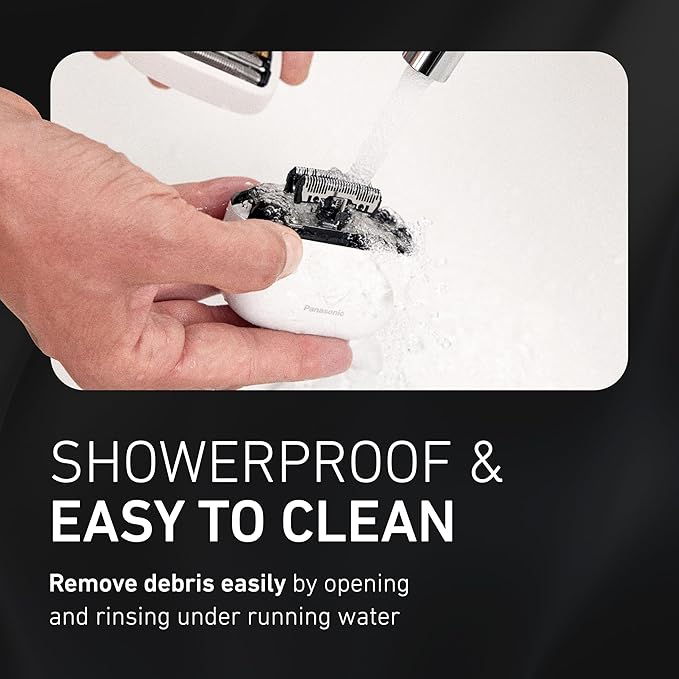 Panasonic ARC5 Palm-Sized Foil Shaver for Men, Powerful Travel Electric Razor, USB-C Charge Wet/Dry, Easy Clean Luxury Japanese 5-Blade, Smooth & Precise Cut w/Smart Sensor (Natural Sea Stone)