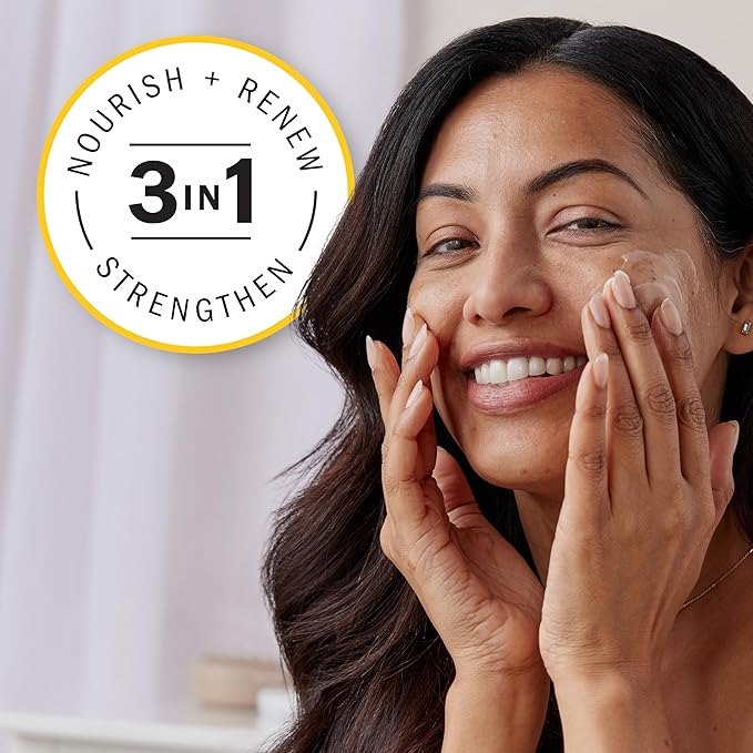 Olay Face Moisturizer, Complete+ Rich Moisturizing Cream - Fragrance-Free, Gentle for Dry & Sensitive Skin, 3-in-1 Hydrating to Strengthen, Nourish, Renew - Niacinamide, Vitamin E, & Ceramides, 8.5 oz