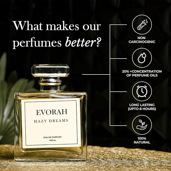 House of Evorah Hazy Dreams Eau De Parfum for Women (.8 fl oz) – Long Lasting Fruity Perfume | Skin-Friendly Luxury Fragrance & Body Mist for Women