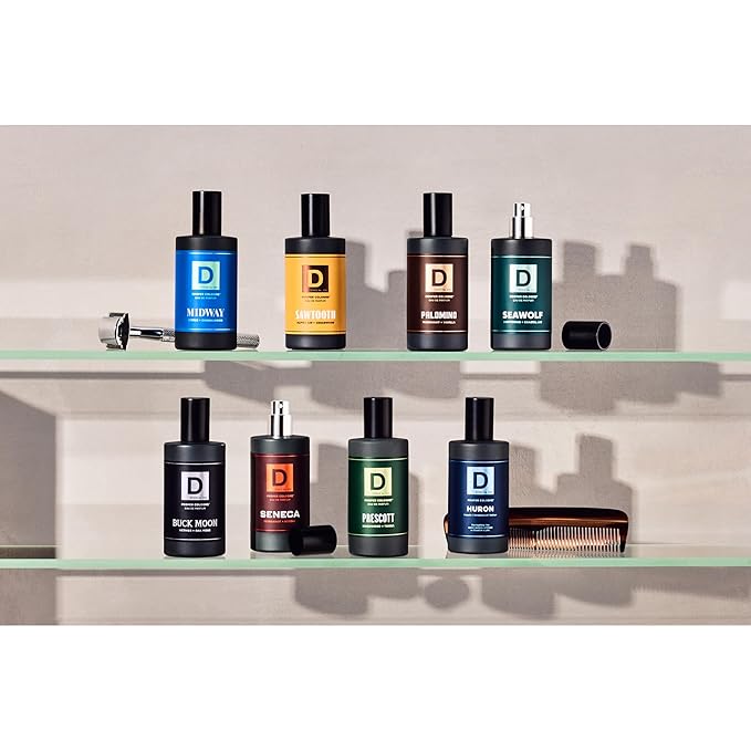 Duke Cannon Proper Cologne Prescott | Men's Eau de Parfum | Birchwood and Tonka | Woodsy, Rich, Long-Lasting Scent | 1.7 fl oz