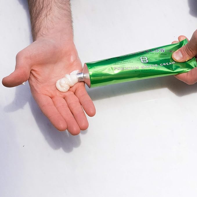 C.O. Bigelow Shaving Cream, 5.2 oz Mens Shaving Cream with Eucalyptus Oil for Sensitive Skin & All Skin Types