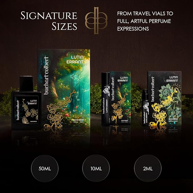 Lutin Errant Fragrance 10mL – Niche Eau de Parfum – Dry Woods, Coconut & Amber Perfume for Men & Women with White Musk & an Earthy Mushroom Heart