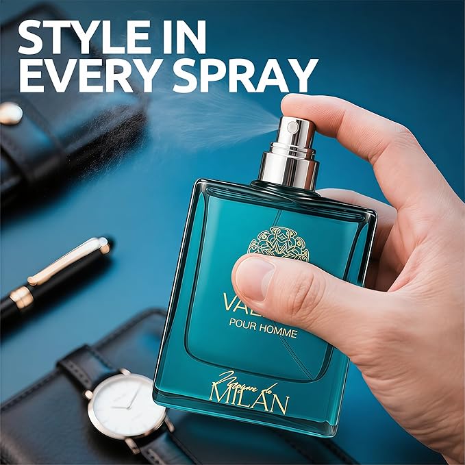 Men's Cologne Premium Fragrance Spray 100ml - Eau De Parfum - Long Lasting Woody, Spicy Scent for Daily Wear Inspired by Luxury Perfume(Valiant)