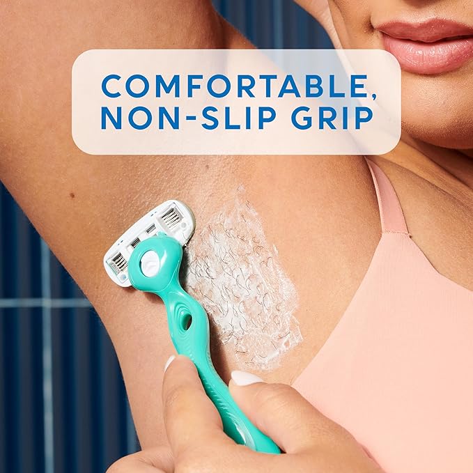 Schick Hydro Silk Ultra Sensitive Razor for Women | Womens Razor for Sensitive Skin, 5 Blade Razors for Women, Womens Razors for Shaving, Includes 1 Handle & 7 Refills