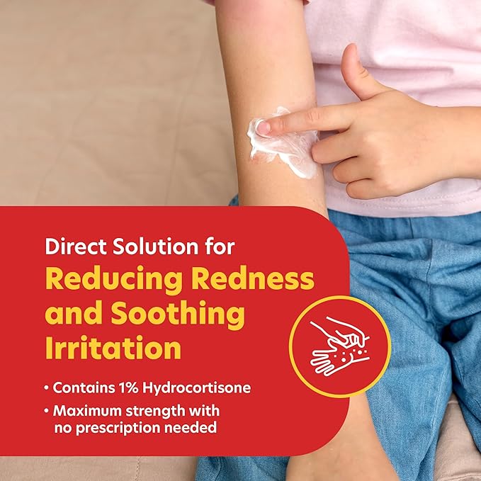 Berkley Jensen Maximum Strength Anti-Itch Cream (4 oz.), with Calming Aloe Vera, 1% Hydrocortisone Itch Relief for Eczema, Psoriasis, Bug Bites, Poison Ivy, Oak and Sumac, 2 oz. Tube (Pack of 2)