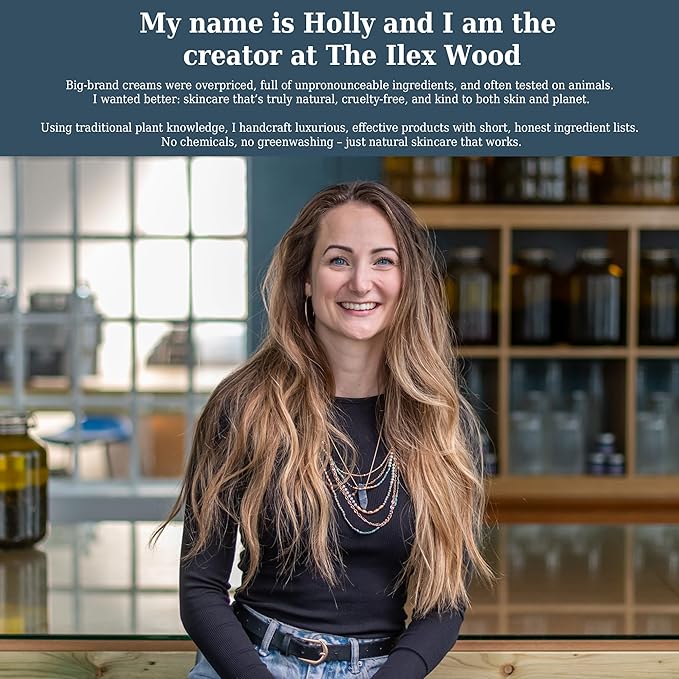 The Ilex Wood Natural Deodorant - 2.4fl oz. Handmade, Aluminum Salt Free, Plastic Free, Cruelty and Alcohol Free, Vegan, Eco Friendly Cardboard Tube - Gentle Citrus Oils, Sodium Bicarbonate Free.