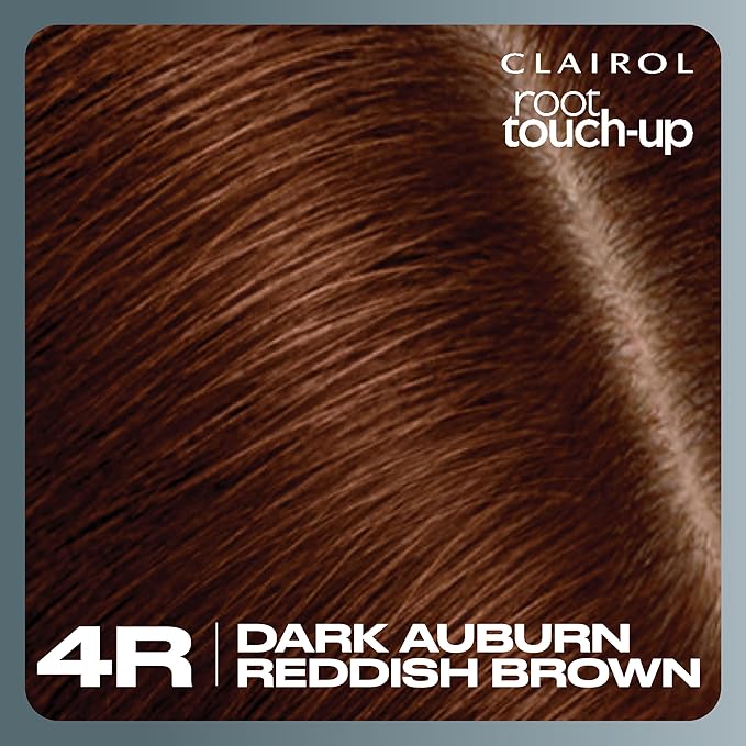 Clairol Root Touch-Up by Nice'n Easy Permanent Hair Dye, 4R Dark Auburn/Reddish Brown Hair Color, Pack of 2